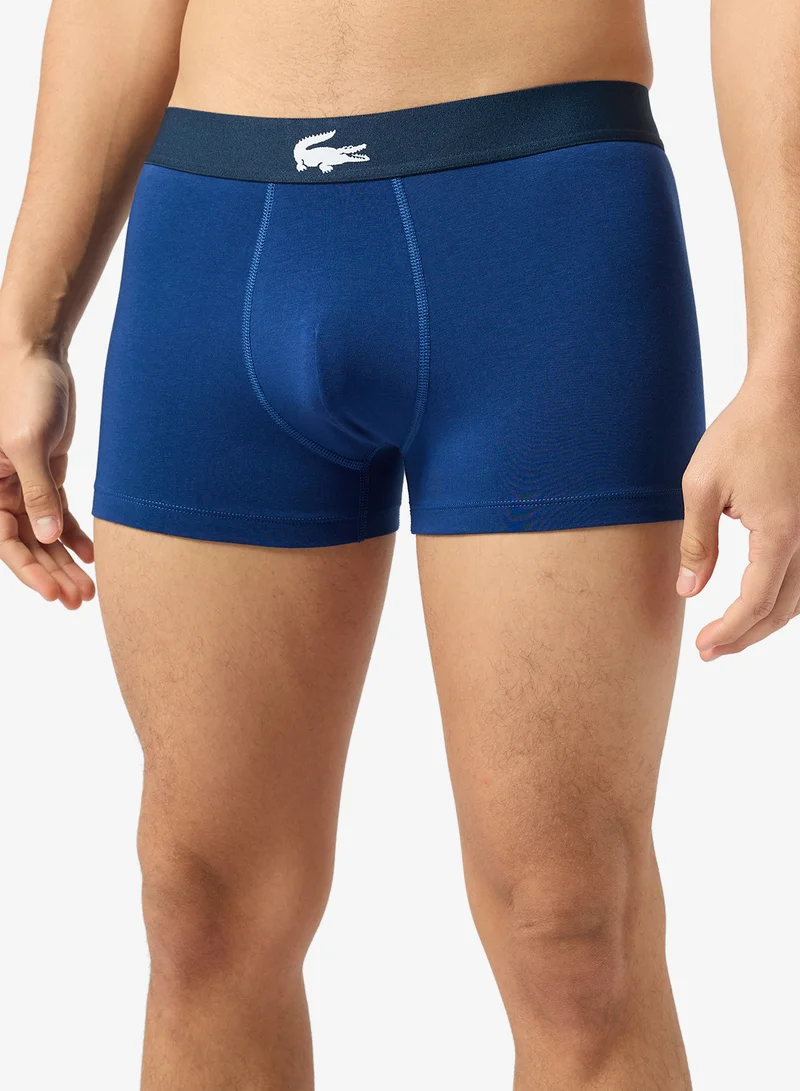 LACOSTE  3-Pack Core Graphic Trunks for Men | Best Price UAE